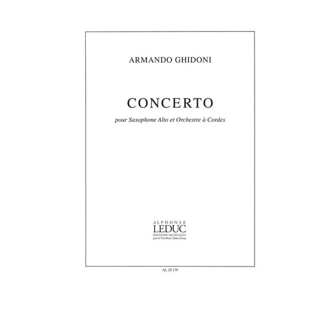 GHIDONI, ARMANDO.- CONCERTO