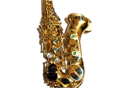 Saxo Soprano Curvo Boehm Study Lacado 