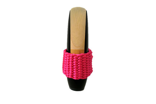 Abrazadera Saxo Alto Bambu Pink frente