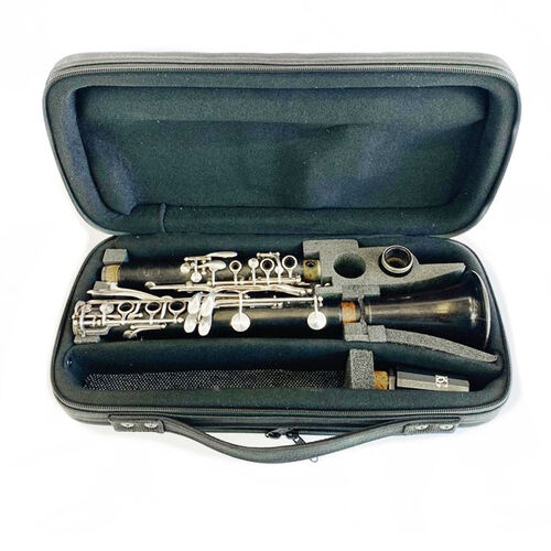 Estojo Para Clarinete Sib Bolsas Evolução Metálico Grafito