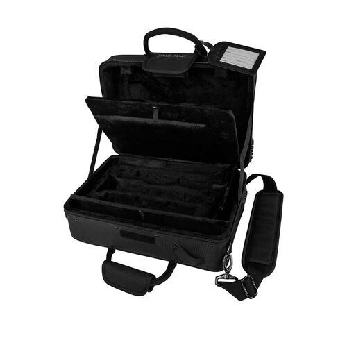 Estojo Para Clarinete Sib Protec Slimline Pro Pac Carry All Pb307Ca Partituras/Pasta Preta