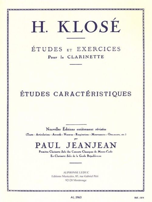 KLOSE, HYACINTHE-ELONORE.- 20 ESTUDIOS CARACTERSTICOS (JEANJEAN)