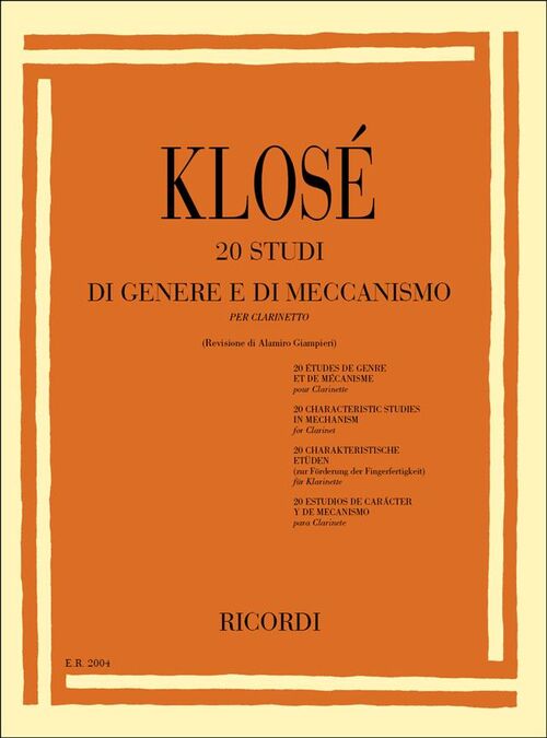 KLOSE, HYANCITHE-ELÉONORE.- 20 ESTUDIOS DE GENERO Y MECANISMO (GIAMPIERI)