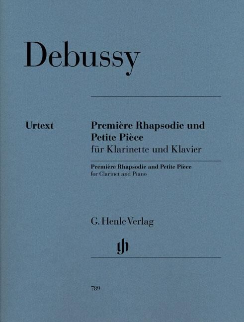 DEBUSSY, CLAUDE.- PRIMERA RAPSODIA Y PEQUEÑA PIEZA URTEXT