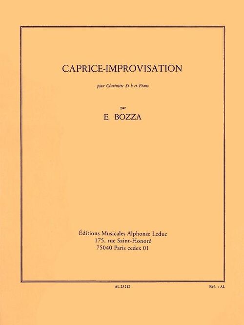 BOZZA, EUGENE.- CAPRICHO IMPROVISACIN