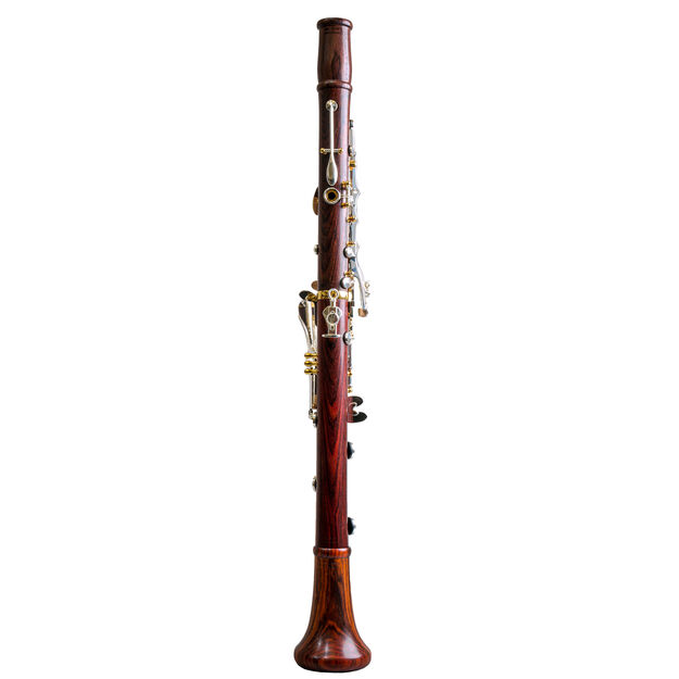 Clarinete Sib Backun Protege Cocobolo 18 Chaves Prateadas .Pilares Dourados