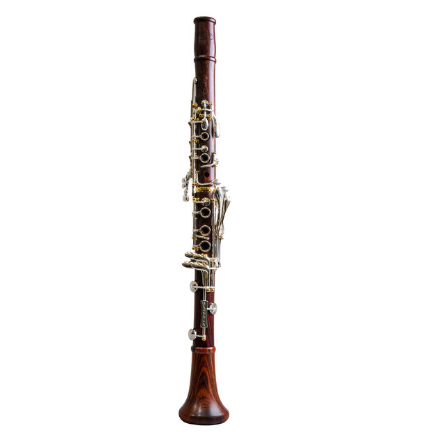 Clarinete Sib Backun Protege Cocobolo 18 Chaves Prateadas .Pilares Dourados