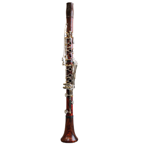 Clarinete Sib Backun Modelo Q Cocobolo 18 Chaves De Prateadas E Pilares Dourados