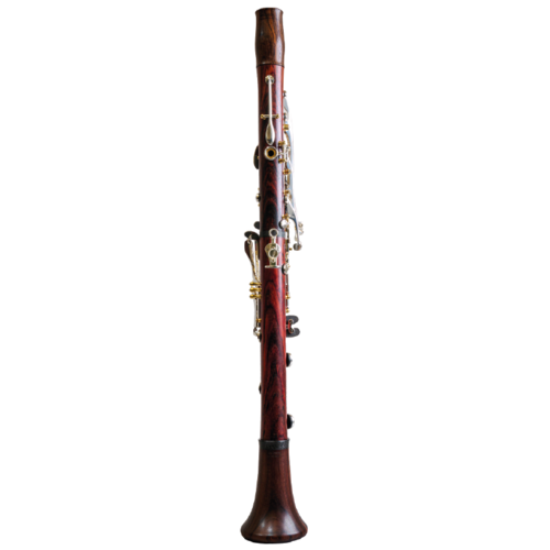 Clarinete Sib Backun Modelo Q Cocobolo 18 Chaves De Prateadas E Pilares Dourados