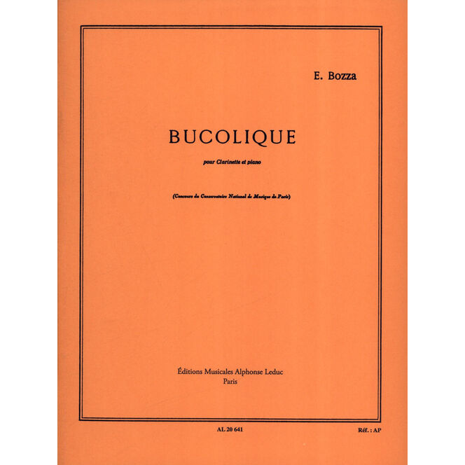 BOZZA, EUGENE.- BUCOLIQUE CLARINETE Y PIANO